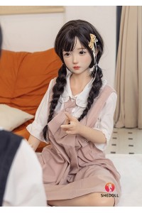 【新品】SHEDOLL 148cm Dカップ 双子 北栀（BeiZhi) 硬めシリコンヘッド 1.0 ラブドール メイク ボディー材質など選択可能 カスタマイズ可能 掲載画像はフルシリコン製 SHE 0044