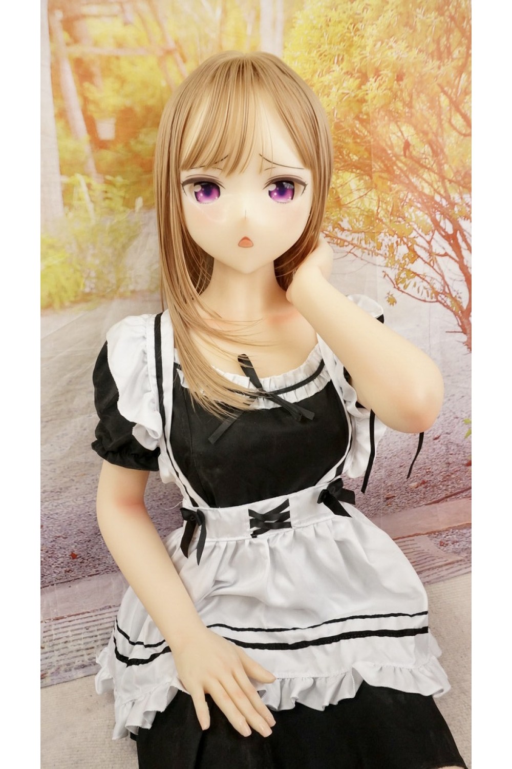 【中古】【O初心者応援パック 新古超美品ホール未使用品】Aotume Doll #90シリコンヘッド 145cm Bカップ 指関節OP 【フルシリコン製】【オプション多数】