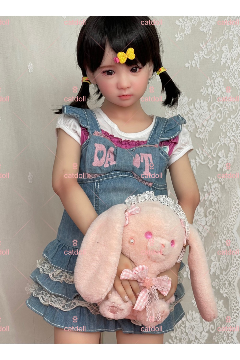 【国内検品済 新品未使用即納品】CATDOLL #Q 硬質シリコンヘッド 88CM 髪の毛の植毛【フルシリコン素材】