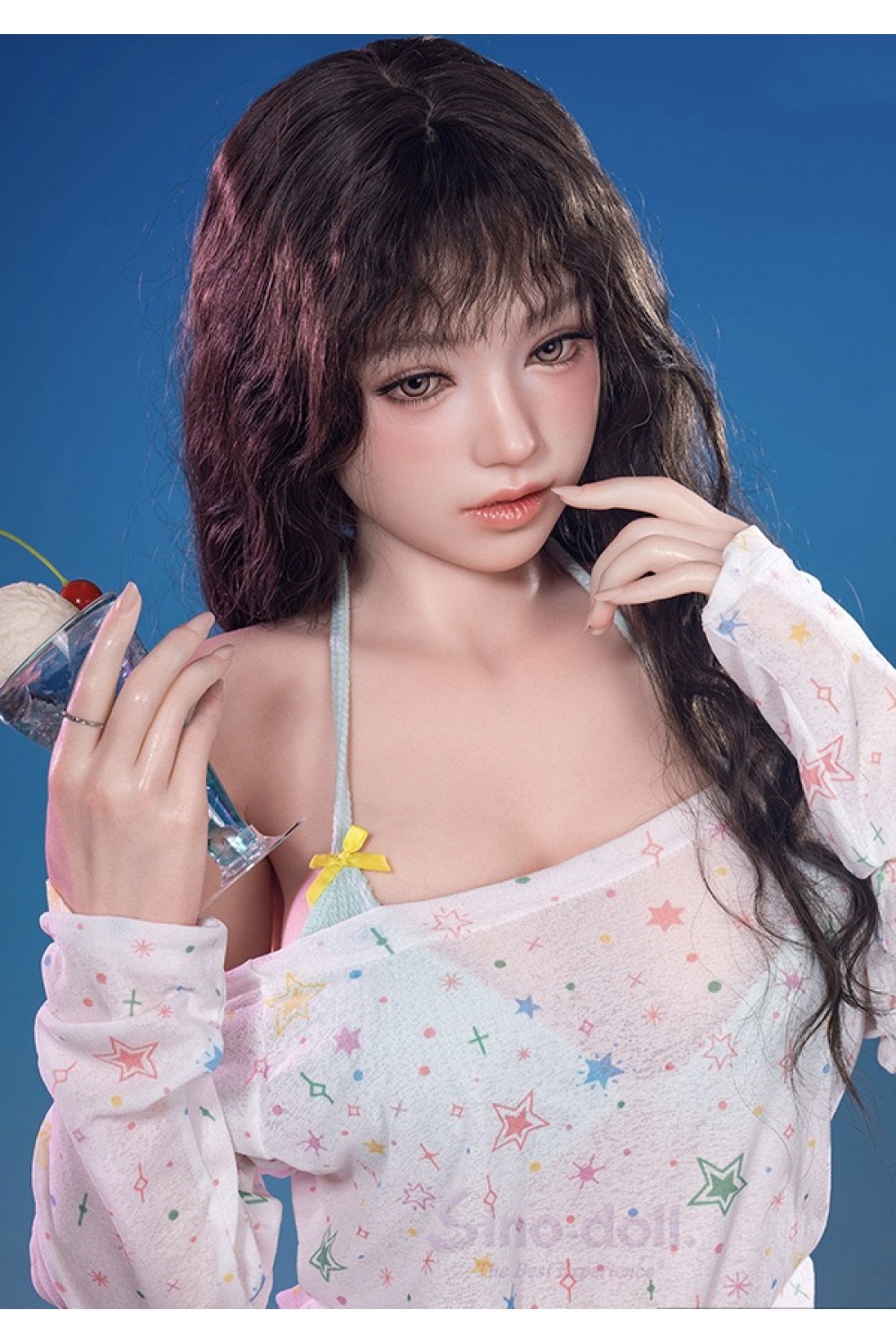 【新品】【Sino Doll 最新作戦闘機 -10%OFF 6月24日まで】164cm Fカップ S66 凛月ヘッド シームレスドール 実践向け 掲載画像はリアルメイク付き 顔は蝋人形メイク付き フルシリコン製ラブドール SINO 0032