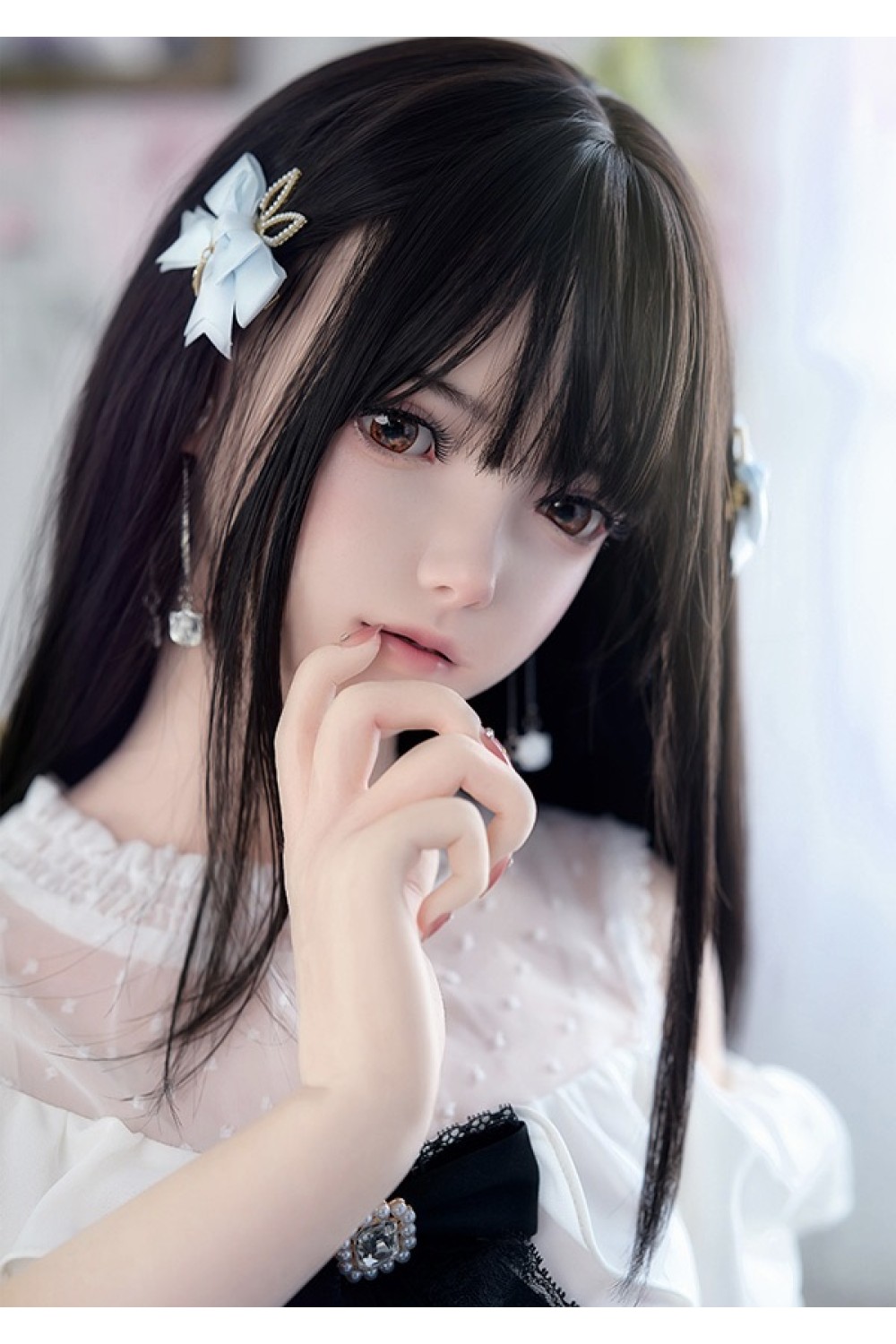 【新品】FUDOLL #J024小璐（口開閉機能+リアル口腔付き） (フルシリコン製) 150cm B-cup FUD 0037