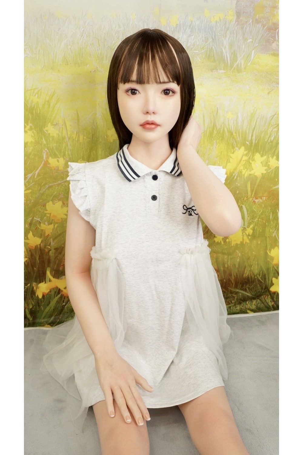 【中古】【初心者応援パック 中古超美品】FUDOLL #7硬めシリコンヘッド 148cm Dカップ 指関節あり 自立加工OP 軽量化ボディ リアルなボディメイク 【フルシリコン製】
