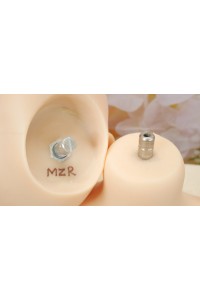 【新品未使用品】【マスターピース】世界に一つだけ MZR Doll #オーダーメイド頭部 眉毛と睫毛の植毛 視点移動 シリコンヘッド単品