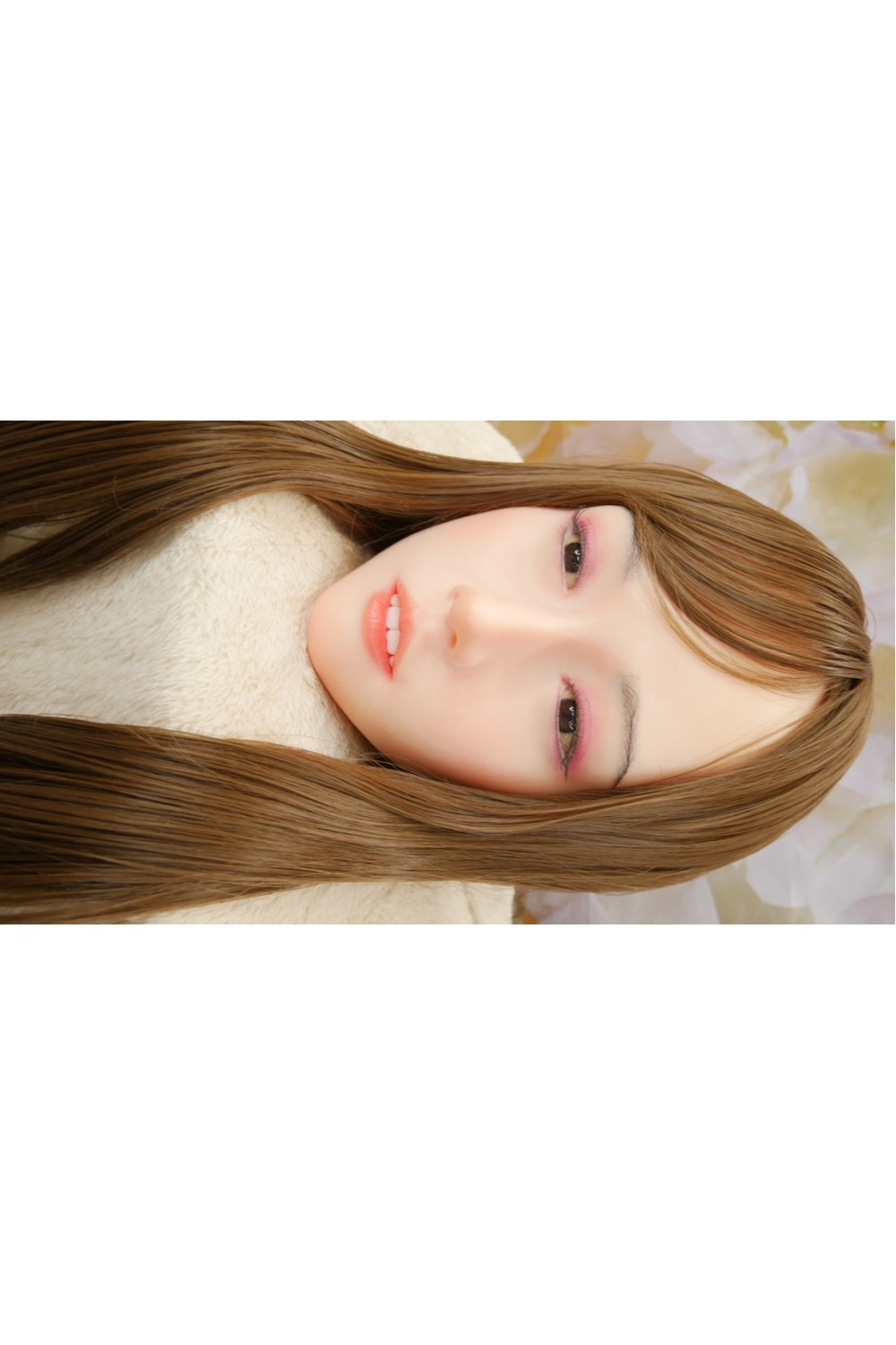 【美品】MZR Doll #1(Coko)ヘッド 硬めシリコンヘッド 眉毛と睫毛の植毛 視点移動 肌色 ナチュラル