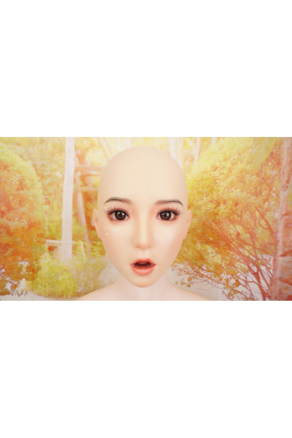 【O初心者応援パック 国内検品済 新品未使用即納品】Yearndoll #Y201-1軟性シリコンヘッド 158cm Dカップ 【進化版-リアル皮膚メイク付き】【フルシリコン製】