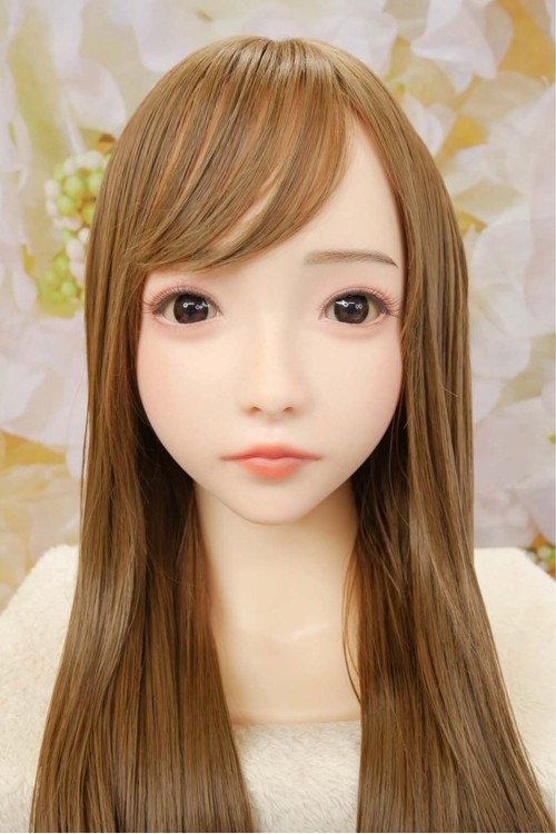 【新古超美品】Real Girl (A工場製) #R45硬めシリコンヘッド 眉毛と睫毛の植毛 視点移動 シリコンヘッド単品