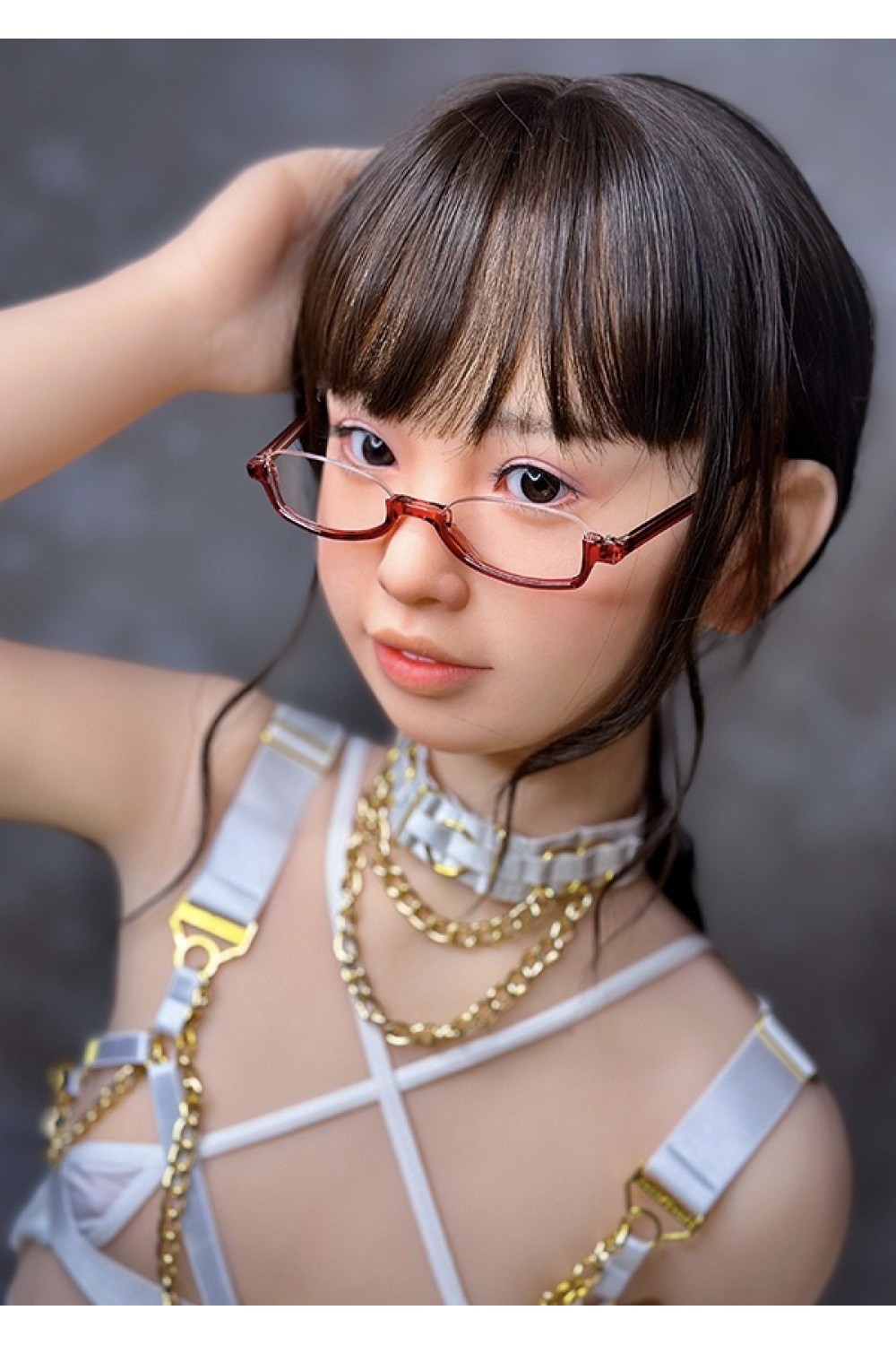 【新品】J-cute 149cm バスト平 AGD01ヘッド ラブドール ロリ妹系 シリコンヘッド+TPEボディ 掲載画像のボディはリアルメイク付き JC 0001