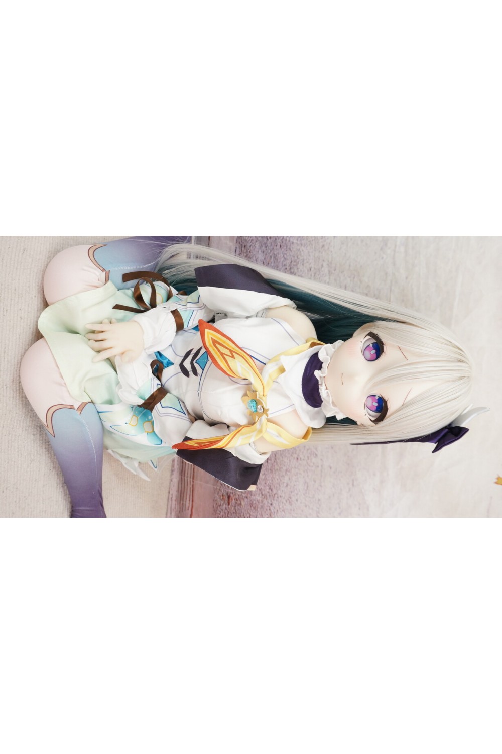 【中古】【O初心者応援パック 新古超美品ホール未使用品】MOZU Doll #萤儿（Firefly）ちゃん ソフトビニール製ヘッド85cm バスト大 【専用ドールスタンド&収納箱付属】