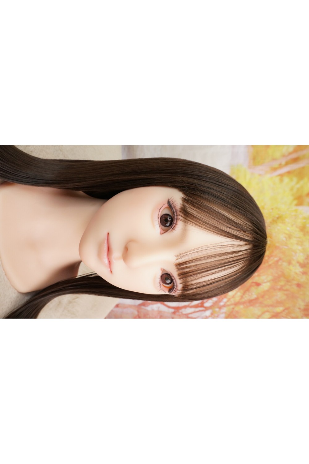【中古】【O新古超美品 ホール未使用】蛍火日記 #莲（lian）軟性シリコンヘッド（口開閉機能あり、オーラル可能、描く眉毛と付け睫毛）単品(160〜165cm推奨)