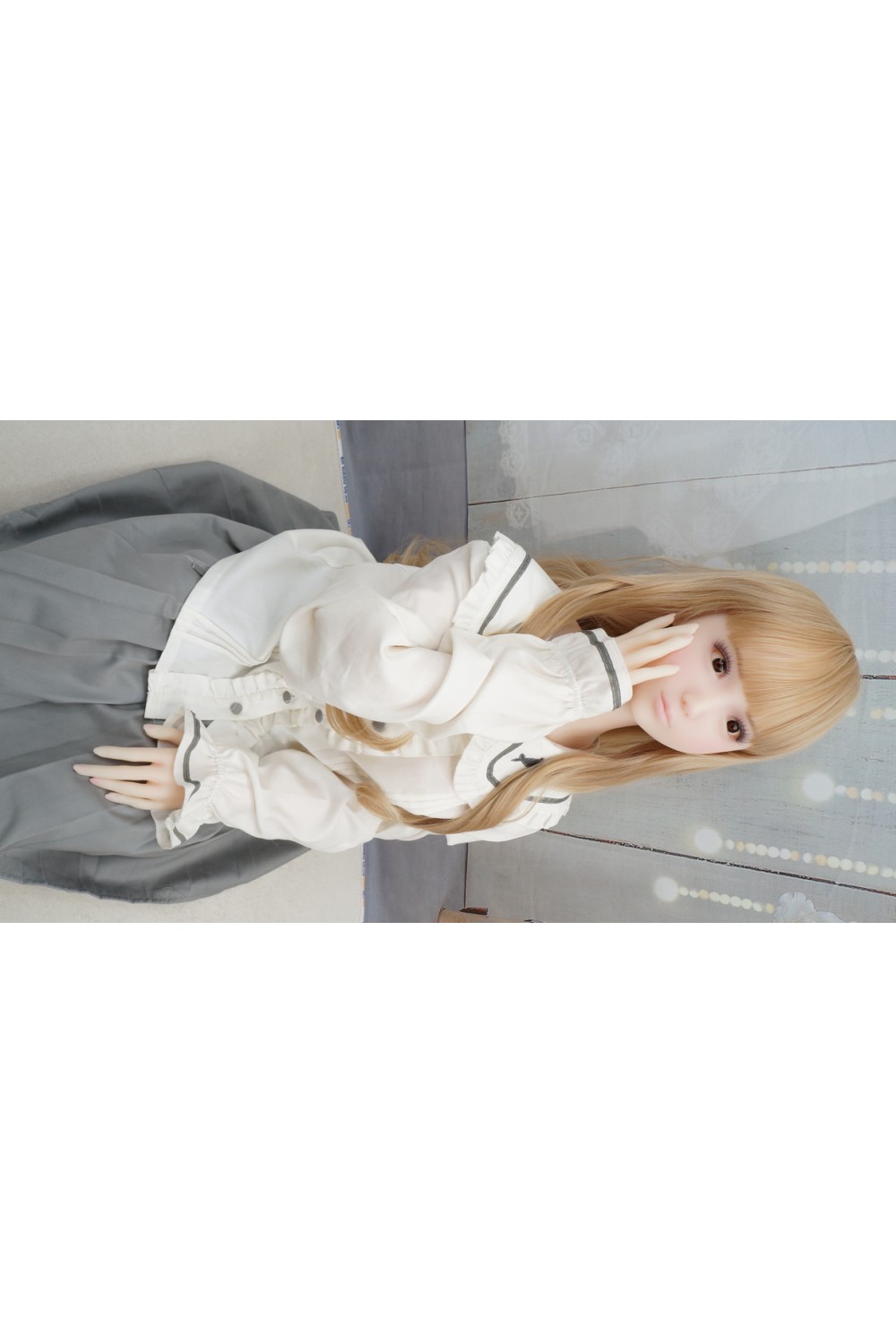 【中古】PiperDoll #Aika愛華 シームレス 新発売 130cm Aカップ ボディのリアルメイク 各所柔らか仕上げ ハードハンド 自立加工 視点移動 EVO骨格 肌色 ピンク