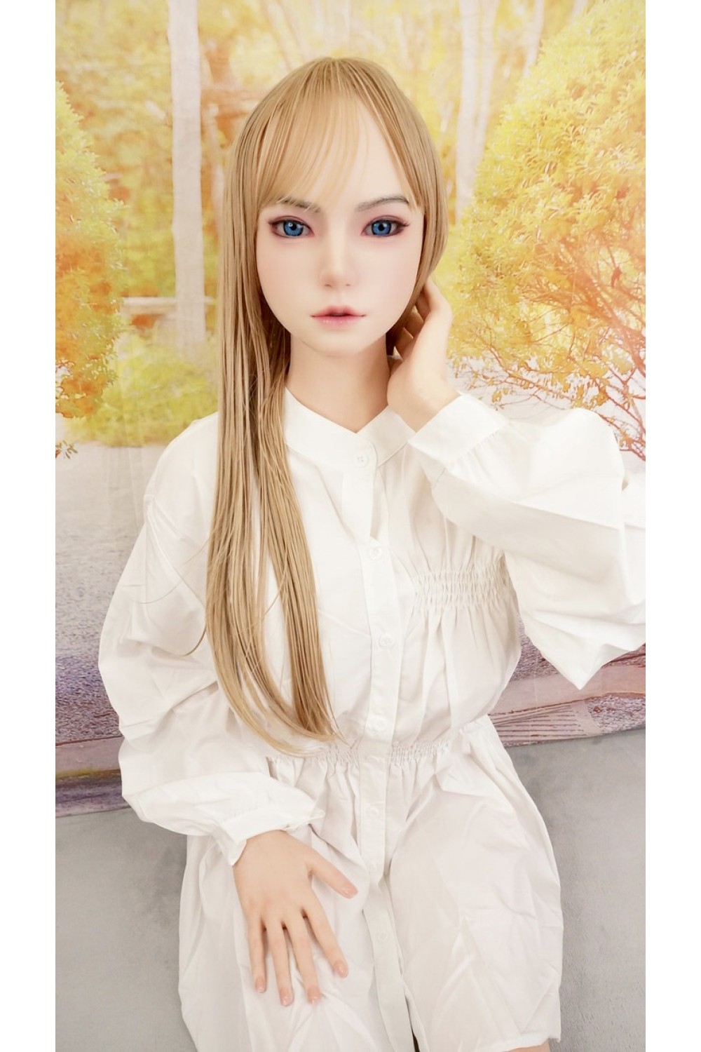 【中古】【初心者応援パック 中古超美品】Yearndoll #Y206-7 明希 軟性シリコンヘッド（口開閉機能&オーラル&模擬口腔付き） 158cm Dカップ 自立加工OP ゼリーヴァギナ【進化版-リアル皮膚メイク付き】【フルシリコン製】【オプション多数】