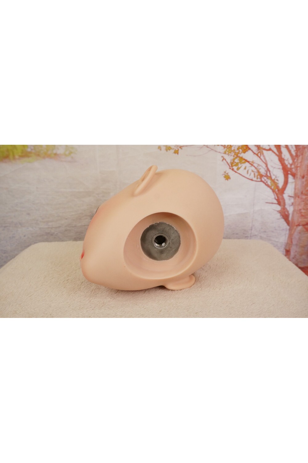 【中古】【O新古超美品 ホール未使用品】Bezlya Doll #珊瑚 高級職人メイクOP 硬質シリコンヘッド単品(155〜161xcm推奨)