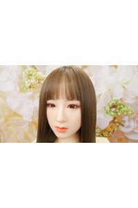 【新品未使用品】Real Girl (C工場製) #C6ヘッド 硬質シリコンヘッド 職人メイクOP 睫毛と眉毛の植毛 視点移動 シリコンヘッド単品