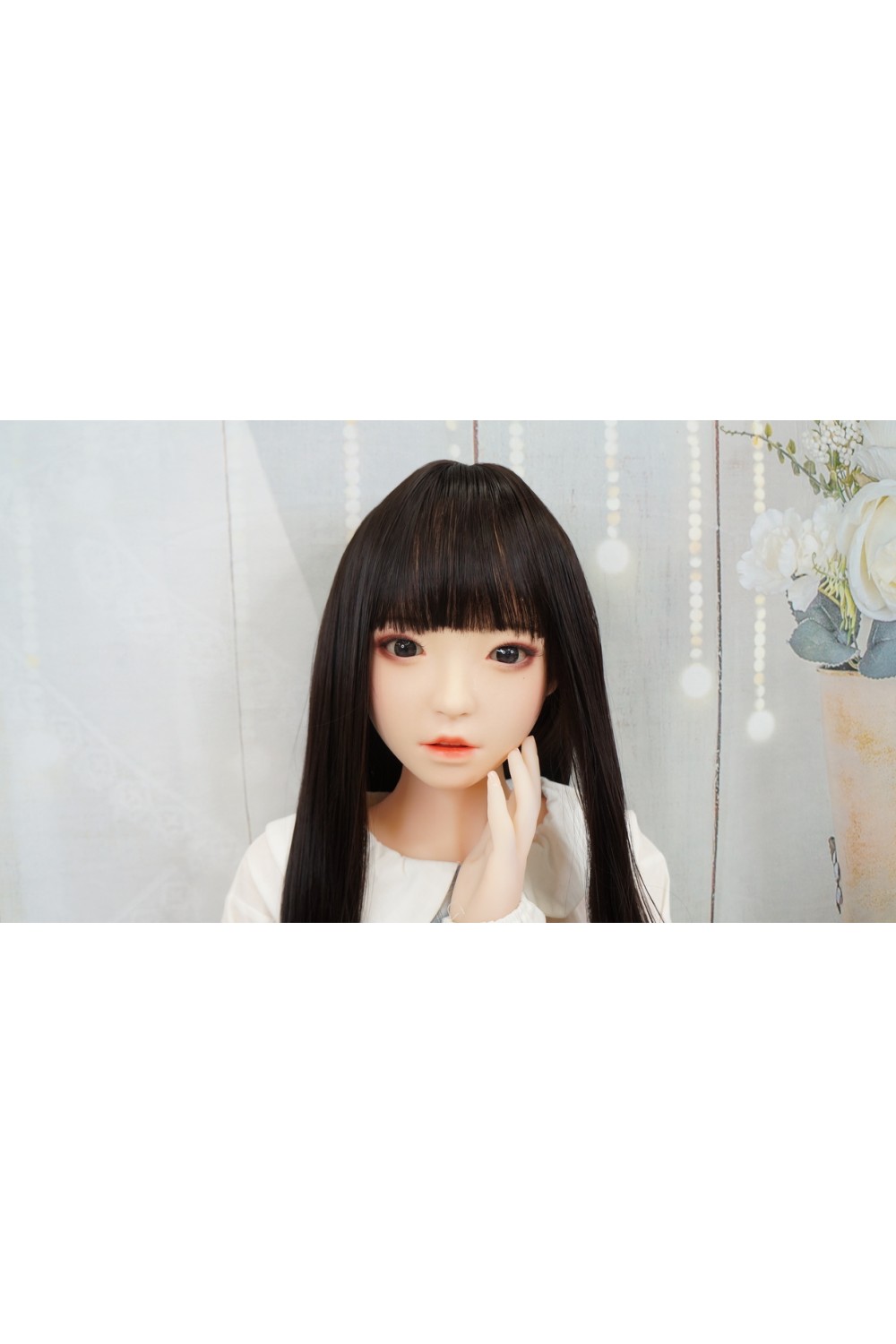 【中古】FUDOLL #8硬質シリコンヘッド136cm Acup 眉毛と睫毛の植毛 視点移動 EVO新骨格 肌色 ナチュラル