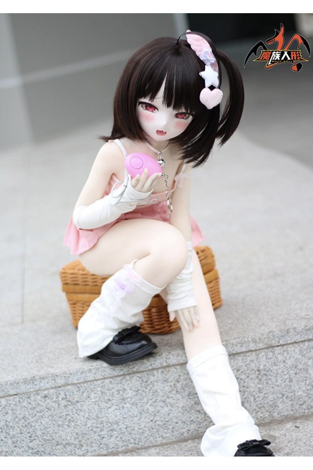 【新品】MOZU DOLL 85cm Aカップ 美夜ちゃん ソフトビニール製頭部 TPE製ボディ 肌色＆眼球色＆メイク＆ウィッグ＆衣装は宣材写真と同じ 6kg MOZU 0016