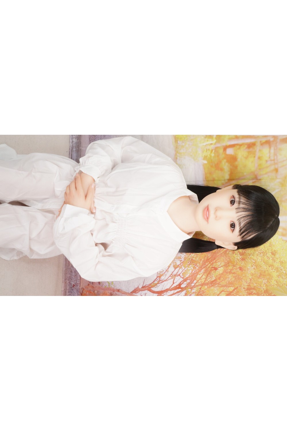 【O初心者応援パック 国内検品済 新品未使用即納品】J-cute # AGD01硬めシリコンヘッド 149cm バスト平 フルシリコンドール