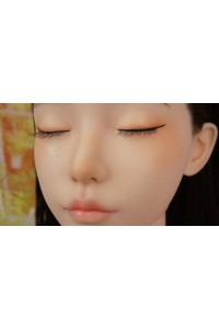 【O初心者応援パック 国内検品済 新品未使用即納品】 SHEDOLL #楚玥(Chuyue)軟性シリコンヘッド (瞑り目) 2.0軟質シリコンヘッド「模擬口腔・オーラル機能・顎関節」髪の毛の植毛 163cm Hカップ 超リアルメイク 【フルシリコン製】【オプション多数】