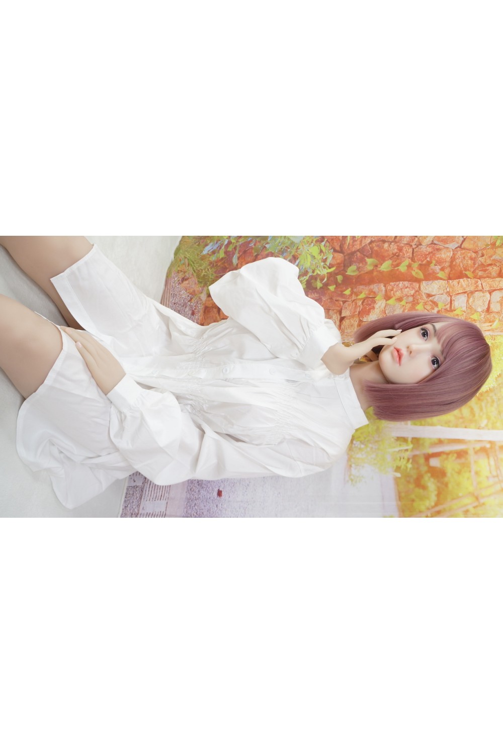 【初心者応援パック 中古】LOVESTILL 161cm Fカップ シリコンヘッド＋TPEボディ 衣装付属 中空胸 眉毛、まつ毛植毛 自立加工OP 視点移動 新骨格 肌色 ナチュラル