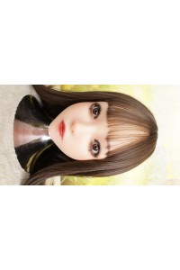 【新古超美品】otona love #葉月シリコンヘッド 眉毛と下睫毛の植毛 視点移動 肌色 自然色 シリコンヘッド単品