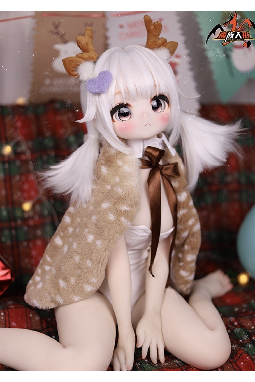 【新品】MOZU DOLL 85cm バスト大 鹿ちゃん ソフトビニール製頭部 TPE製ボディ 肌色＆眼球色＆メイク＆ウィッグ＆衣装は宣材写真と同じ 6kg MOZU 0015