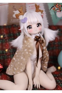 【新品】MOZU DOLL 85cm バスト大 鹿ちゃん ソフトビニール製頭部 TPE製ボディ 肌色＆眼球色＆メイク＆ウィッグ＆衣装は宣材写真と同じ 6kg MOZU 0015