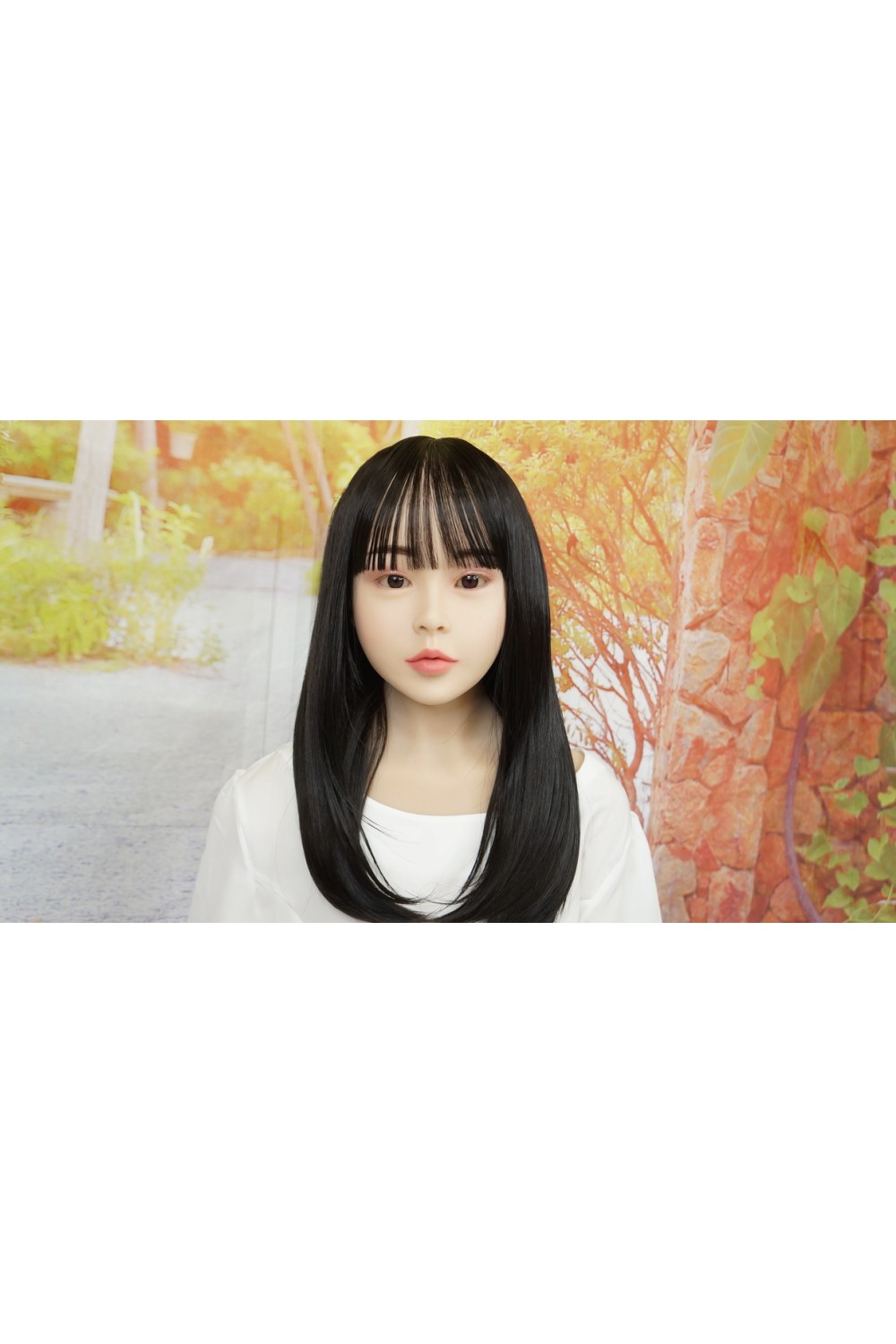 【初心者応援パック 美品】XYDOLL #1硬質シリコンヘッド138cm AAカップ貧乳 衣装付属 自立加工OP 睫毛や眉毛の植毛 視点移動 EVO新骨格 肌色 ナチュラル