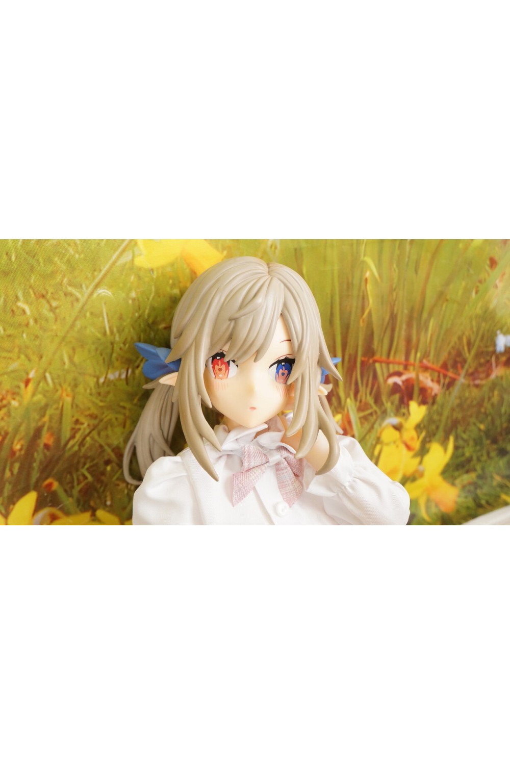 【O初心者応援パック 新古超美品ホール未使用品】Otaku Doll #純白精灵PVC製ヘッド50cm 純白のエルフ