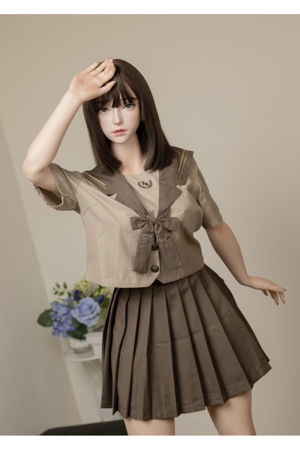 【新品】FUDOLL #J025柳思思（口開閉機能+リアル口腔付き) (フルシリコン製) 最新作 超リアルメイク込 165cm Fカップ FUD 0053