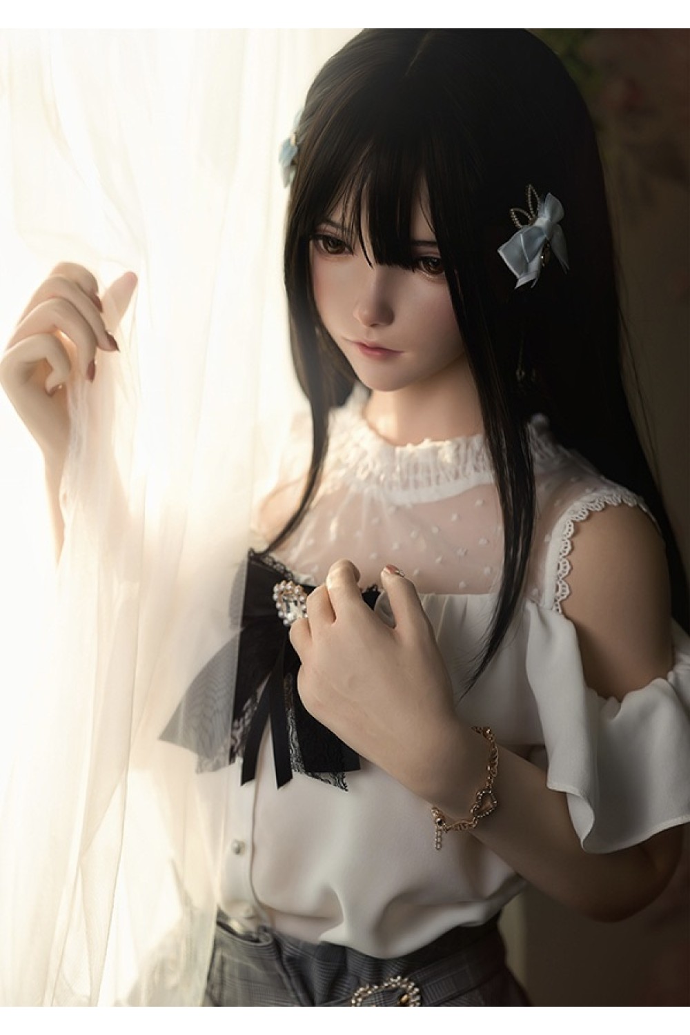 【新品】FUDOLL #J024小璐（口開閉機能+リアル口腔付き） (フルシリコン製) 150cm B-cup FUD 0037