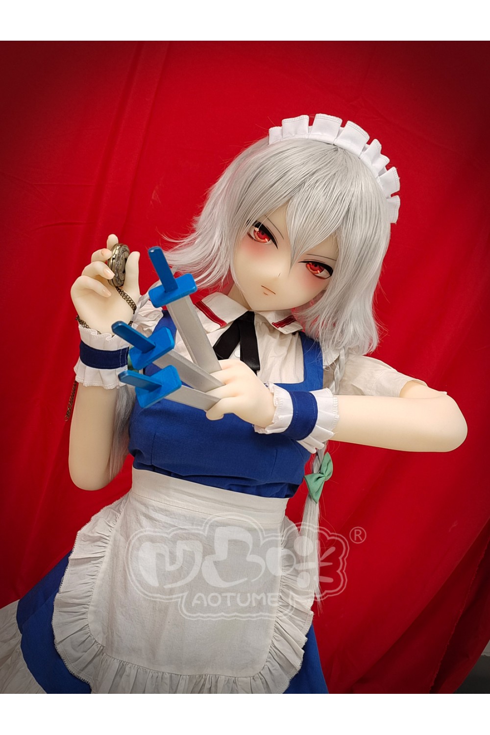 【新品】Aotume Doll アニメドール 155cm Cカップ #103ヘッド 咲夜コス ヘッド及びボディー材質選択可能 AOT 0056