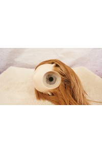 【中古】【O新古超美品】DollHouse168 色気美人 #RicoB 髪の毛の植毛OP シリコンヘッド単品(90〜95cm推奨)(茶髪)