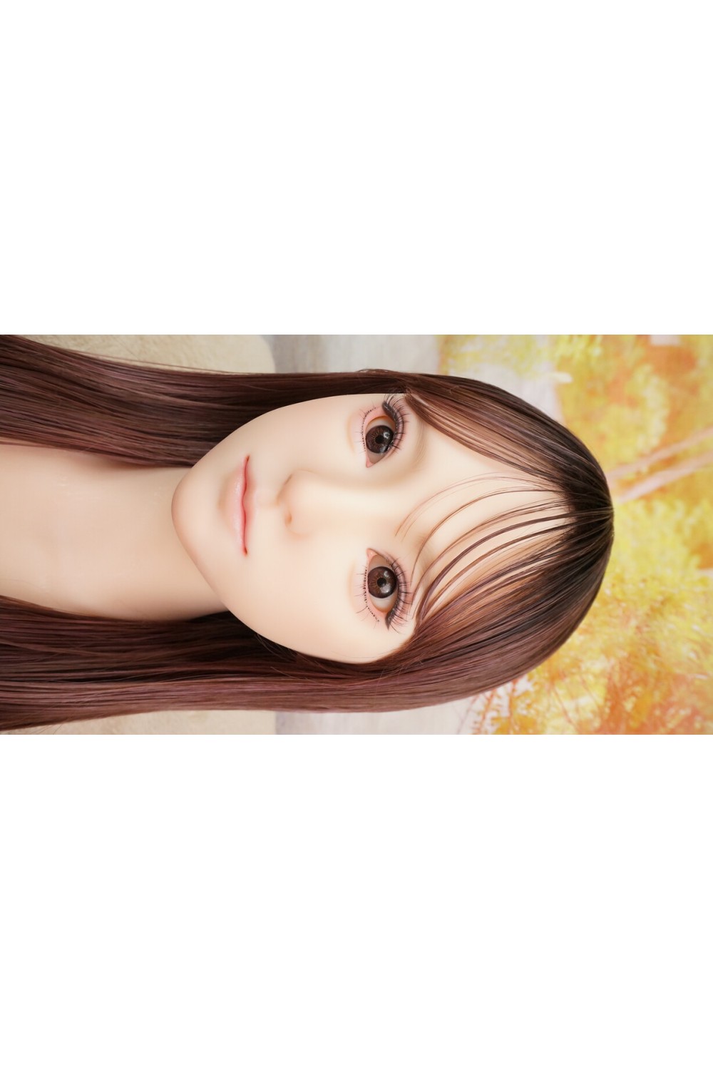 【中古】【O新古超美品 ホール未使用】蛍火日記 #莲（lian）軟性シリコンヘッド（口開閉機能あり、オーラル可能、描く眉毛と付け睫毛）単品(160〜165cm推奨)
