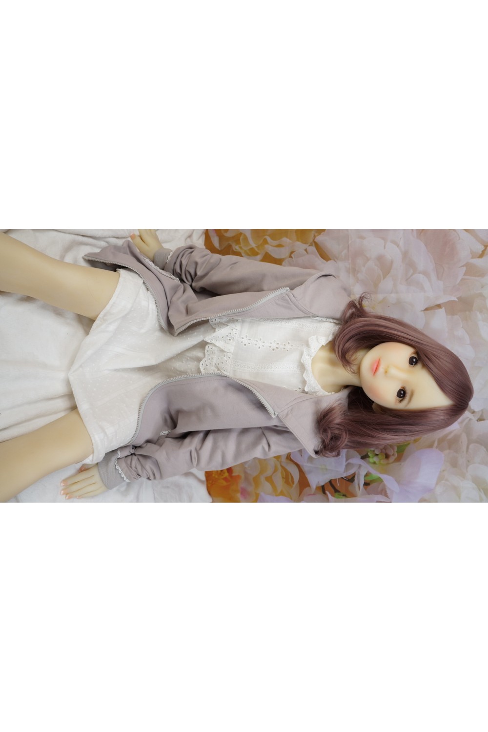AXB Doll #84ヘッド 140cmCカップ バスト中 中空胸 自立加工 視線移動 肌色 ホワイト