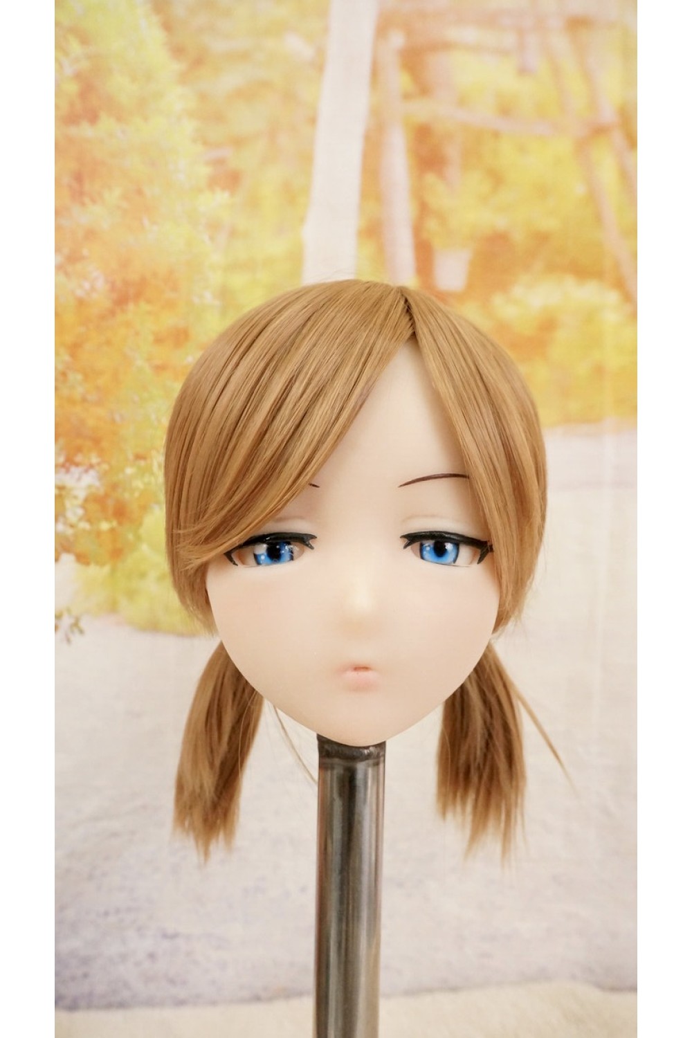 【O国内検品済 新品未使用即納品】 DollHouse168 色気美人 #RicoBシリコンヘッド単品(90〜95cm推奨)(茶髪)