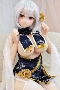 【新品】ヘッド及びボディー材質選択可能 アニメドール 凹凸咪 Aotume 155cm Hカップ #81 新発売 掲載画像はフルシリコン製 AOT 0004