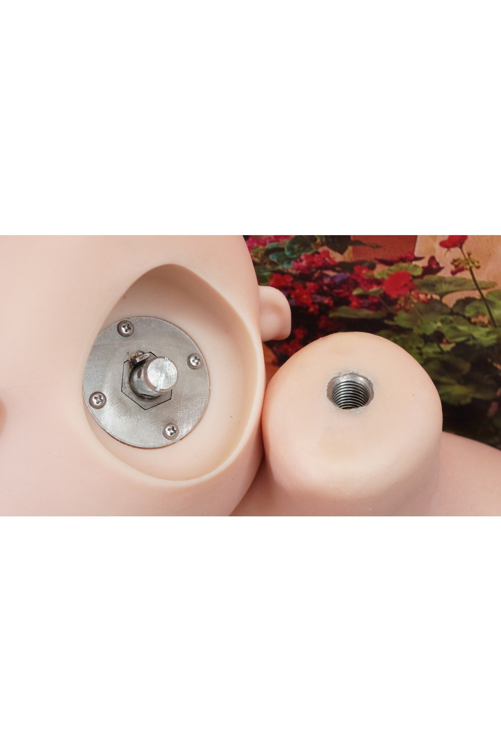 【超美品】アート技研(Art-doll) #M2 （ホクロ無し）オーラル可能(舌付き)OPヘッド 148cm 貧乳 衣装付属 超リアルメイク 胸の柔らか仕上げ 視点移動 指関節 お尻の柔らか仕上げOP 新骨格 肌色 ピンク