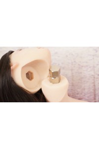 【中古】【O初心者応援パック 新古超美品ホール未使用品】Only Love #ナナミ（Nanami）シリコンヘッド 髪の毛の植毛OP 70cm リアルメイク付き 【フルシリコン製】
