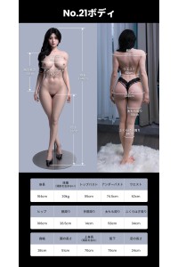 【新品】RZR Doll フルシリコン製ラブドール No.21 164cm Eカップ 媚娘「R」シリーズ 膣前庭構造あり クール シック RZR 0062