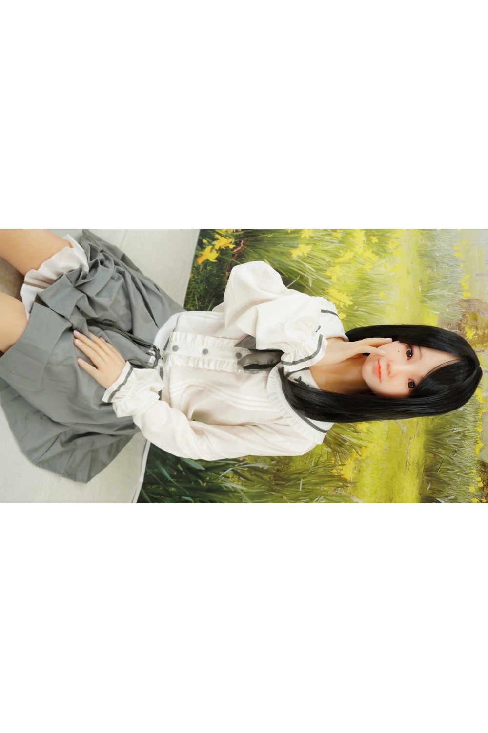 【中古】CATDOLL #小微 Vivianヘッド＋My Loli Waifu 150cm Cカップ ヘッド 超リアルメイク付き ボディリアルメイクOP ゼリー胸 あご関節(口可動)あり 自立加工OP 視点移動 陰毛植毛OP EVO新骨格 肌色 ナチュラル