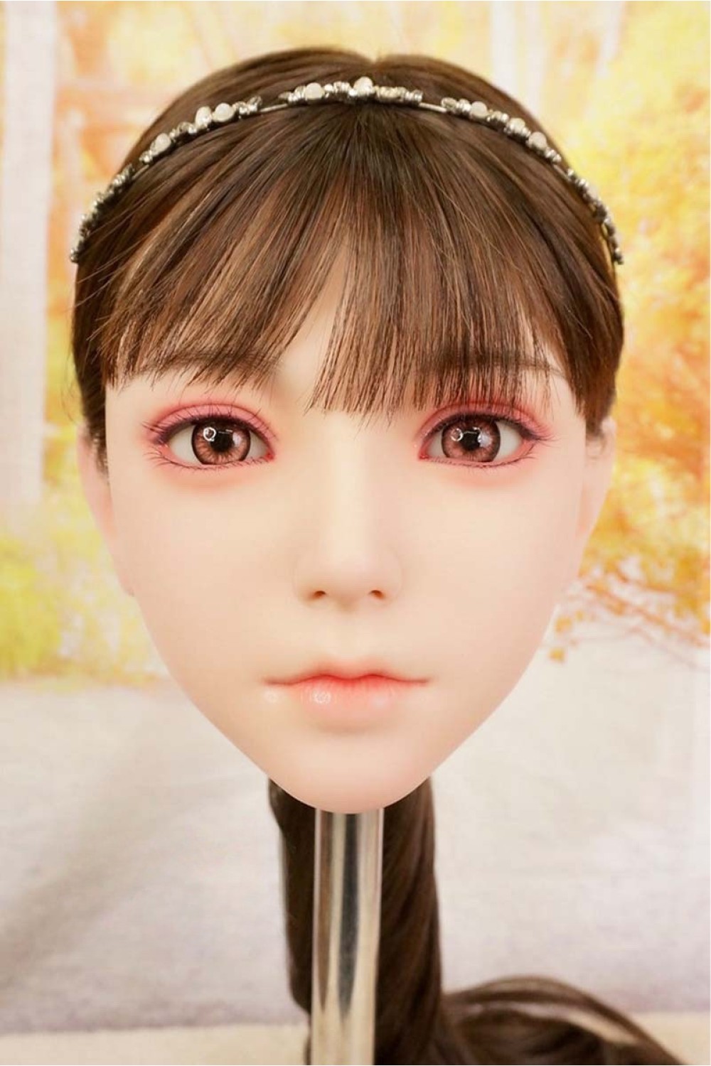 【中古】【O新古超美品】Bezlya Doll #K硬質シリコンヘッド単品 職人メイクOP 髪の毛の植毛OP (149〜155cm推奨)【オプション多数】