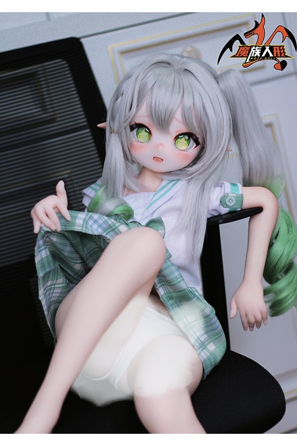 【新品】MOZU DOLL 85cm Aカップ 草ちゃん2.0 ソフトビニール製頭部 TPE製ボディ 肌色＆眼球色＆メイク＆ウィッグ＆衣装は宣材写真と同じ 6kg MOZU 0009