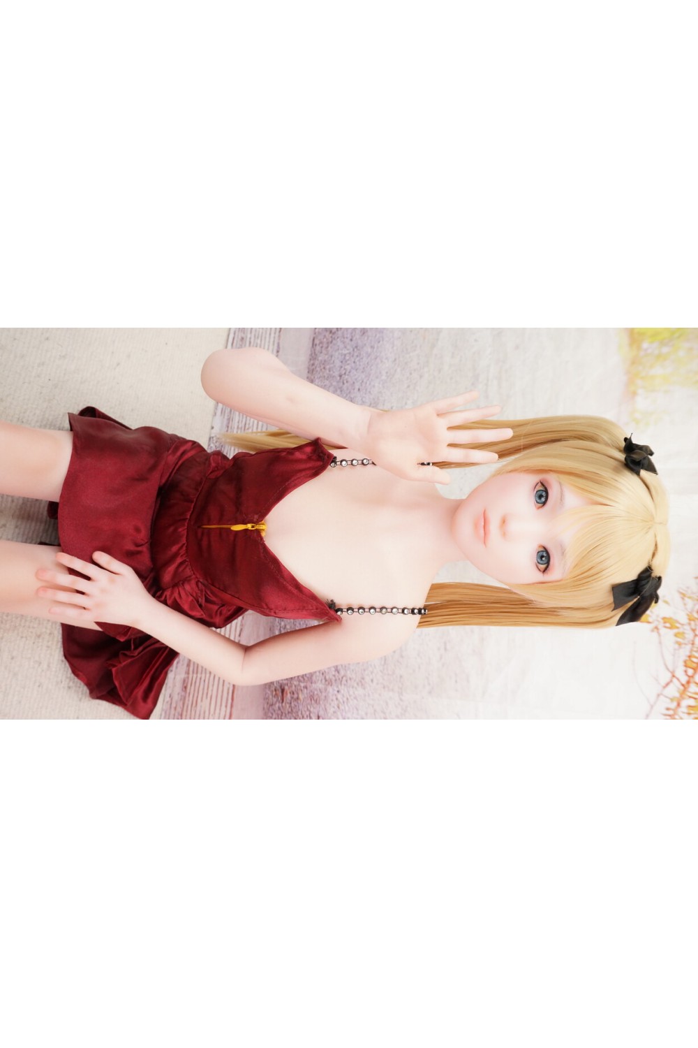 【中古】【初心者応援パック 新古超美品】 WAXDOLL #GF05硬めシリコンヘッド 85cm バスト平