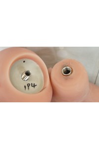 【中古】AIBEI DOLL #194 ヘッド153cm Gカップ ゼリー胸 自立加工OP EVO骨格OP 肌色 ダークブラウン
