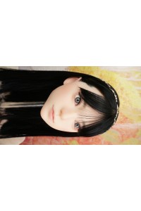 【中古】【O新古超美品 ホール未使用品】蛍火日記 #菜菜子（Nanako）硬めシリコンヘッド（口開閉機能あり、オーラル可能、眉毛と睫毛植毛付き） OP 髪の毛の植毛(黒髪)OP 単品(151〜164cm推奨)【オプション多数】