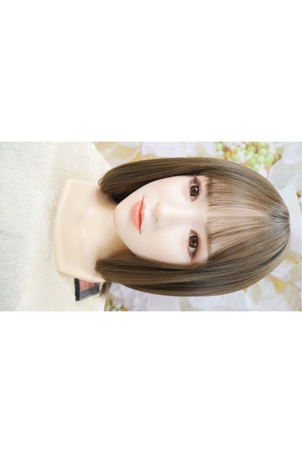 【新品未使用品】Real Girl (A工場製) #R50ヘッド 職人メイクOP 視点移動 眉毛と睫毛の植毛 視点移動 シリコンヘッド単品