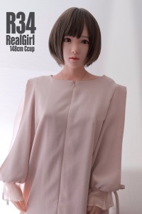 【O初心者応援パック 新品未使用即納品】 Real Girl #R34硬めシリコンヘッド157cm Cカップ (A工場製)