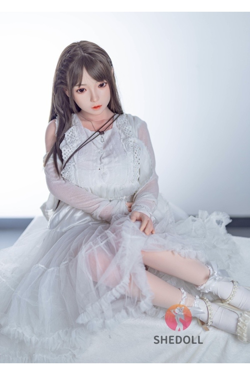 【新品】SHEDOLL 148cm Dカップ 柠檬（Ningmeng）ヘッド ラブドール ボディー材質など選択可能 カスタマイズ可能 掲載画像はフルシリコン製 髪の毛植毛付き SHE 0071