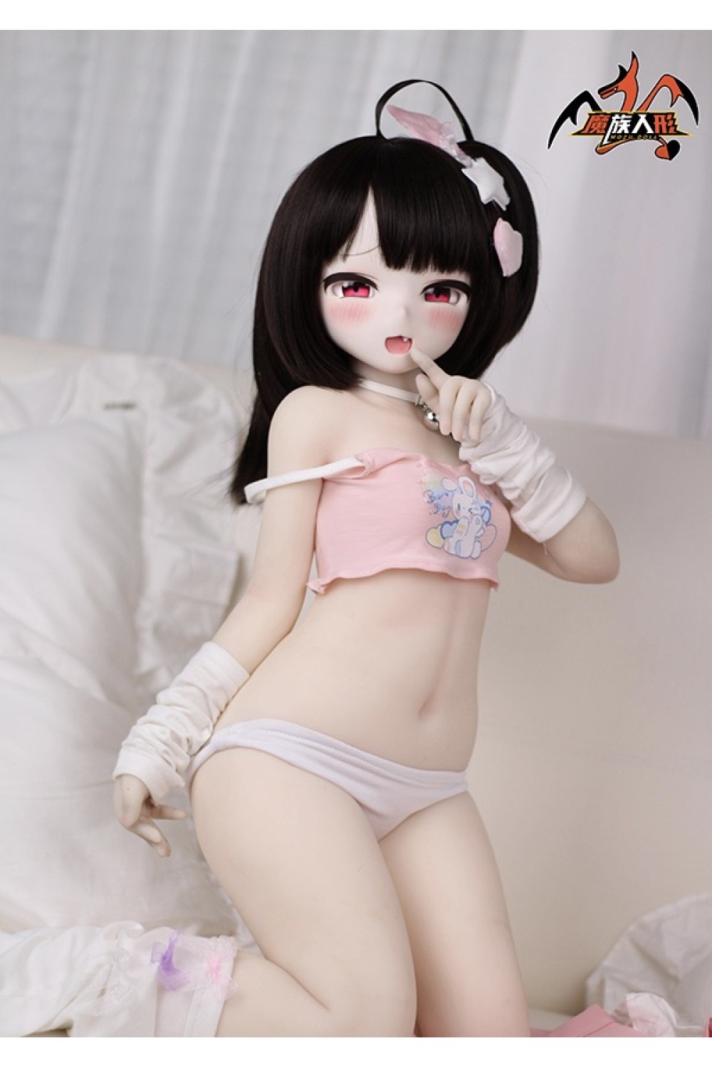 【新品】MOZU DOLL 85cm Aカップ 美夜ちゃん ソフトビニール製頭部 TPE製ボディ 肌色＆眼球色＆メイク＆ウィッグ＆衣装は宣材写真と同じ 6kg MOZU 0016