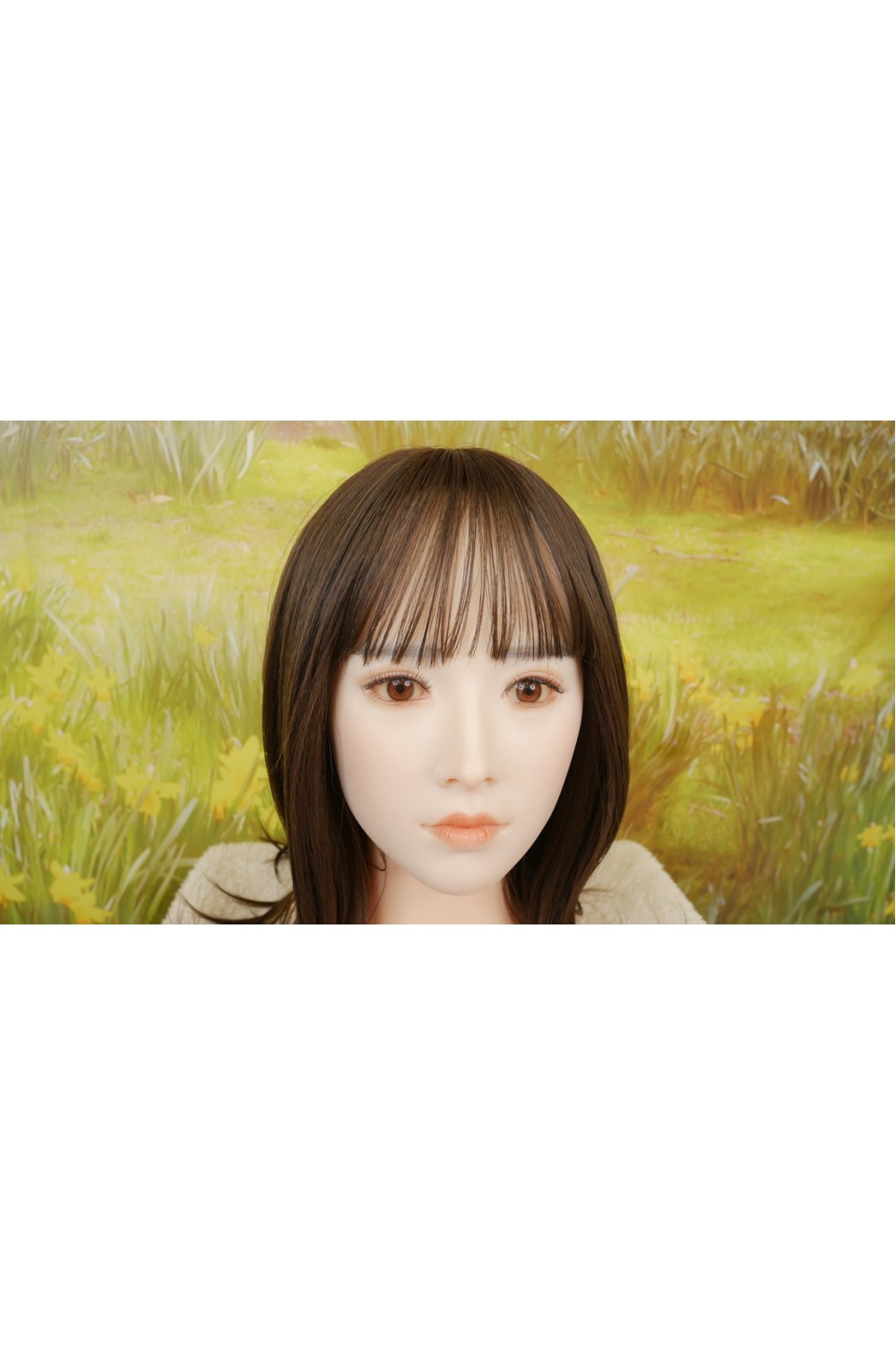 【新古超美品】BB Doll #C-26シリコンヘッド 眉毛の植毛 視点移動 シリコンヘッド単品