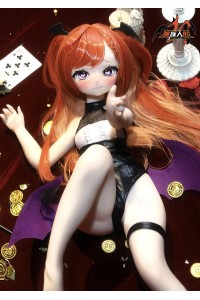 【新品】MOZU DOLL 85cm Aカップ 魔族看板娘 サリヒル ソフトビニール製頭部 TPE製ボディ 肌色＆眼球色＆メイク＆ウィッグ＆衣装は宣材写真と同じ 6kg MOZU 0021
